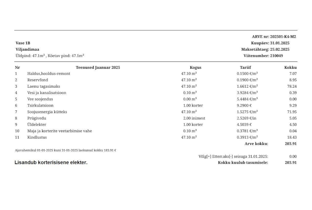 Viljandi linn, Männimäe, Vase tn 1b