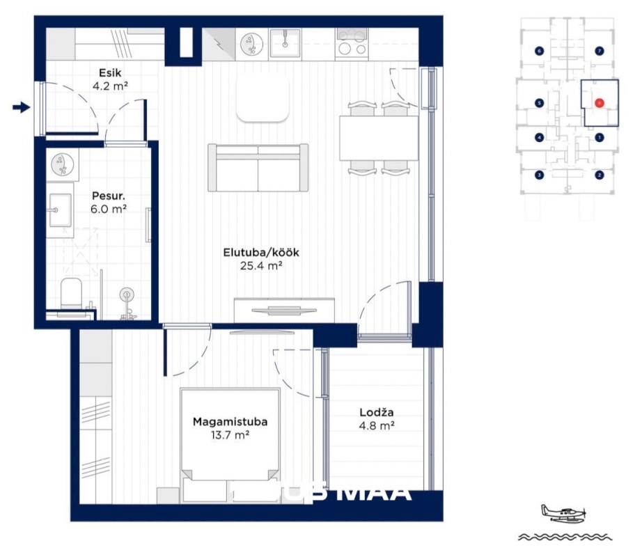 Tallinn, Põhja-Tallinna linnaosa, Kalamaja, Vesilennuki 22