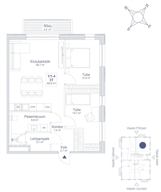 Saue vald, Saue linn, Keskuse 1/1-4