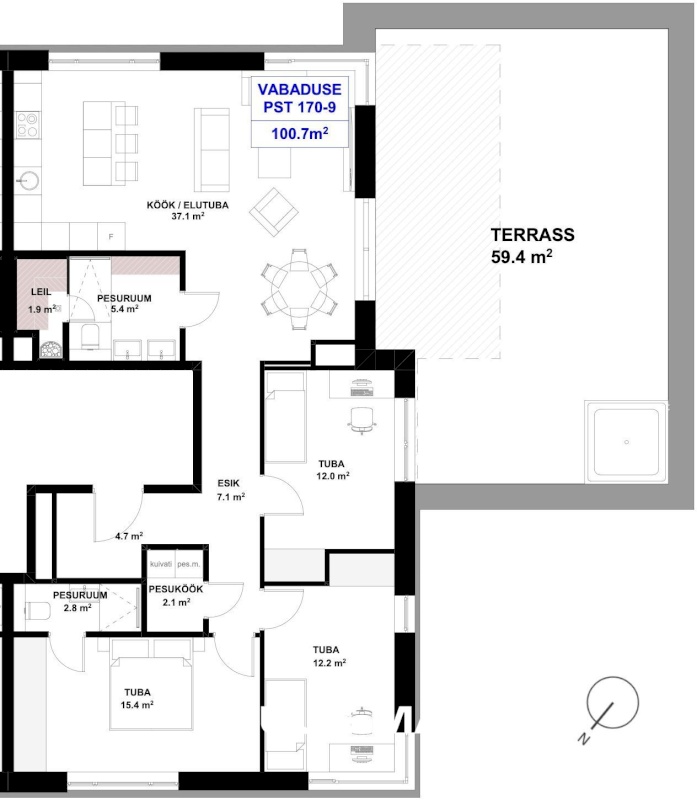 Tallinn, Nõmme linnaosa, Pääsküla, Vabaduse pst 170-9