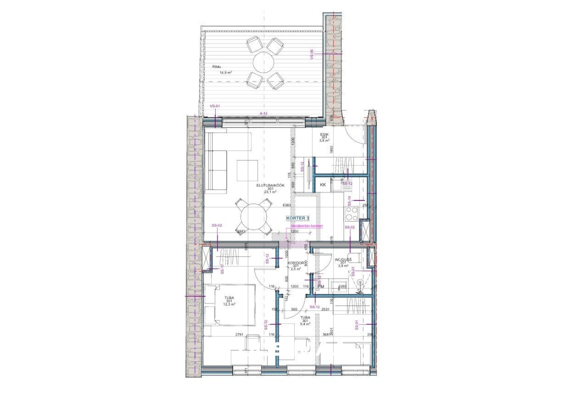 Tallinn, Põhja-Tallinna linnaosa, Kalamaja, Uus-Kalamaja 17a-3