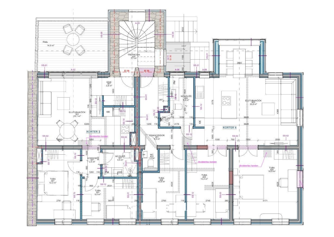 Tallinn, Põhja-Tallinna linnaosa, Kalamaja, Uus-Kalamaja 17a-3