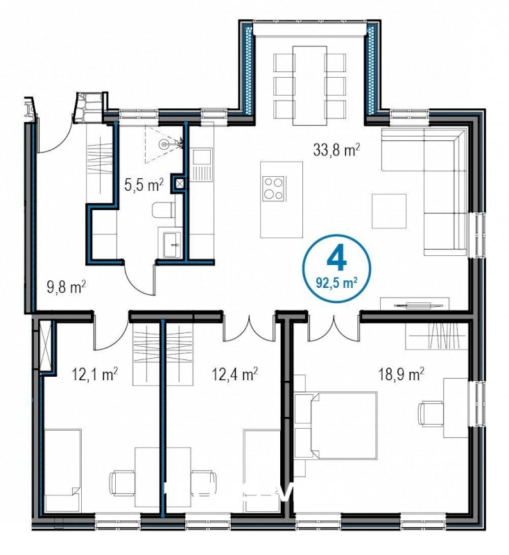 Tallinn, Põhja-Tallinna linnaosa, Kalamaja, Uus-Kalamaja 17a-4