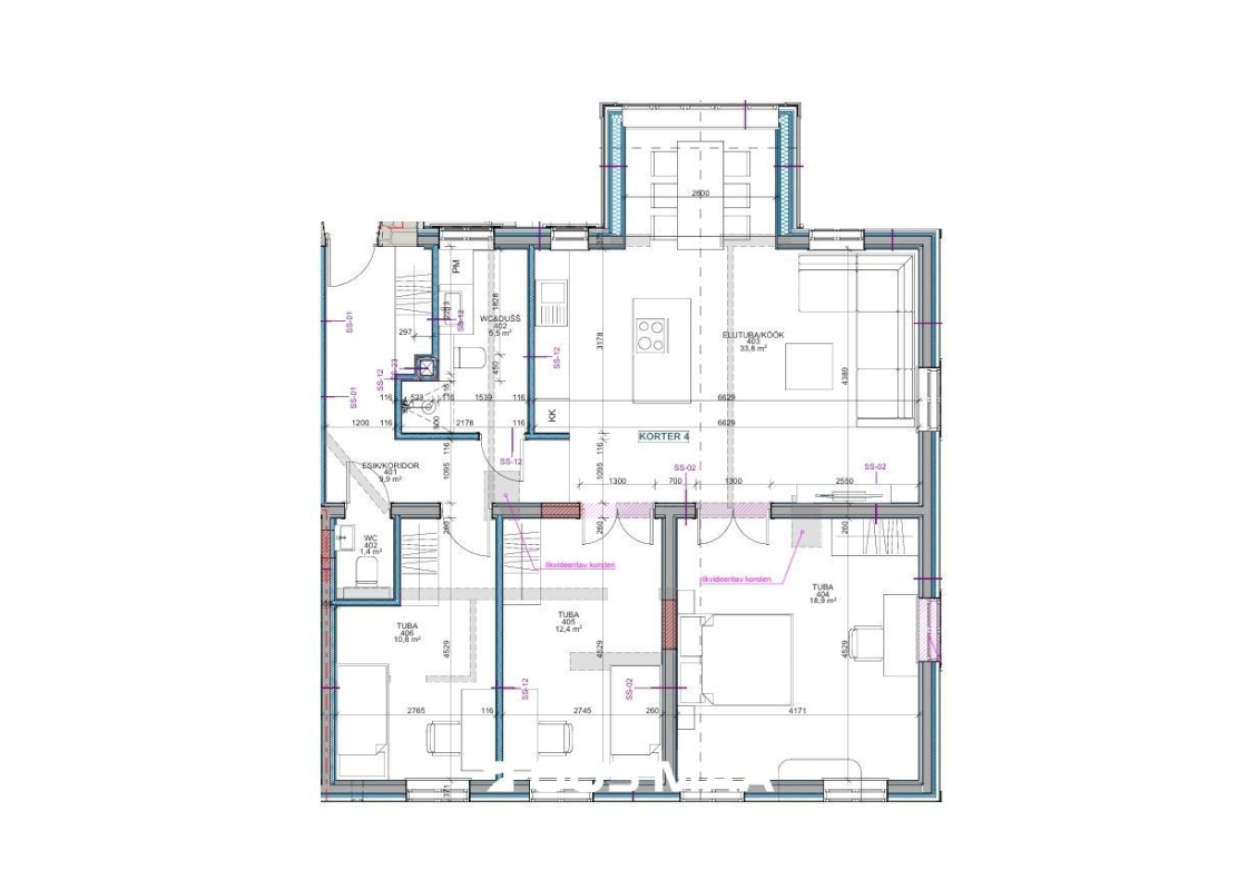 Tallinn, Põhja-Tallinna linnaosa, Kalamaja, Uus-Kalamaja 17a-4