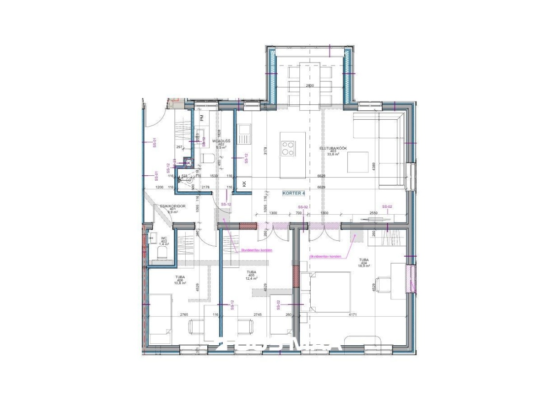 Tallinn, Põhja-Tallinna linnaosa, Kalamaja, Uus-Kalamaja 17a-4