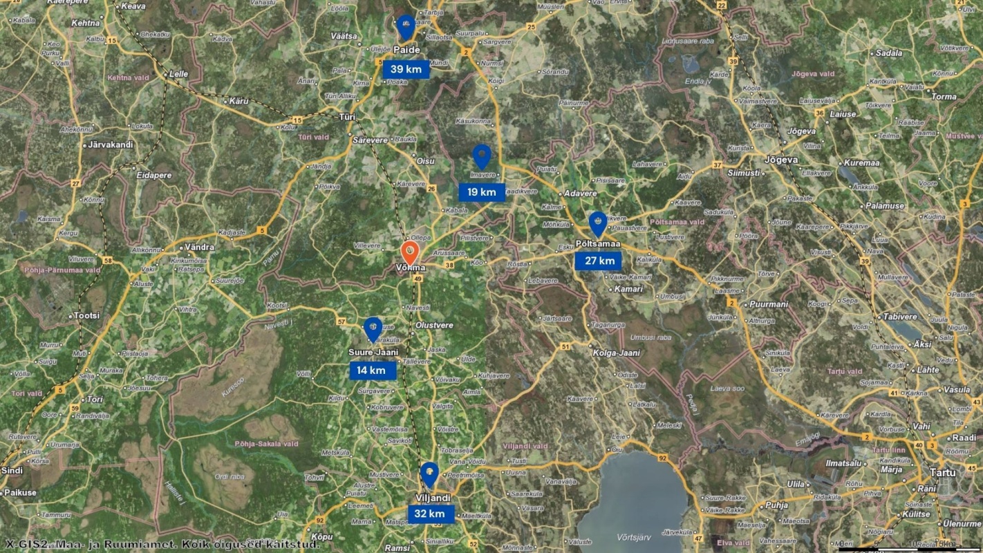 Põhja-Sakala vald, Võhma linn, Kalevi tn 2