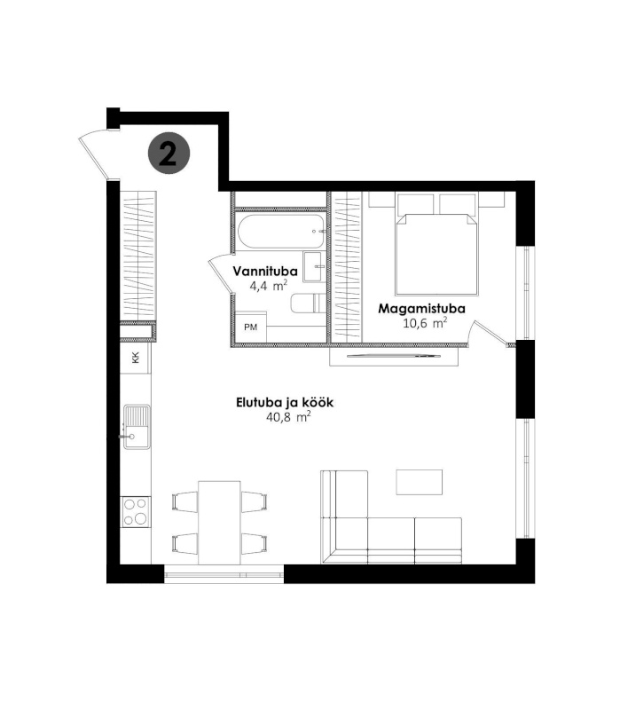 Tallinn, Kesklinna linnaosa, Sikupilli, Pallasti tn 6-2