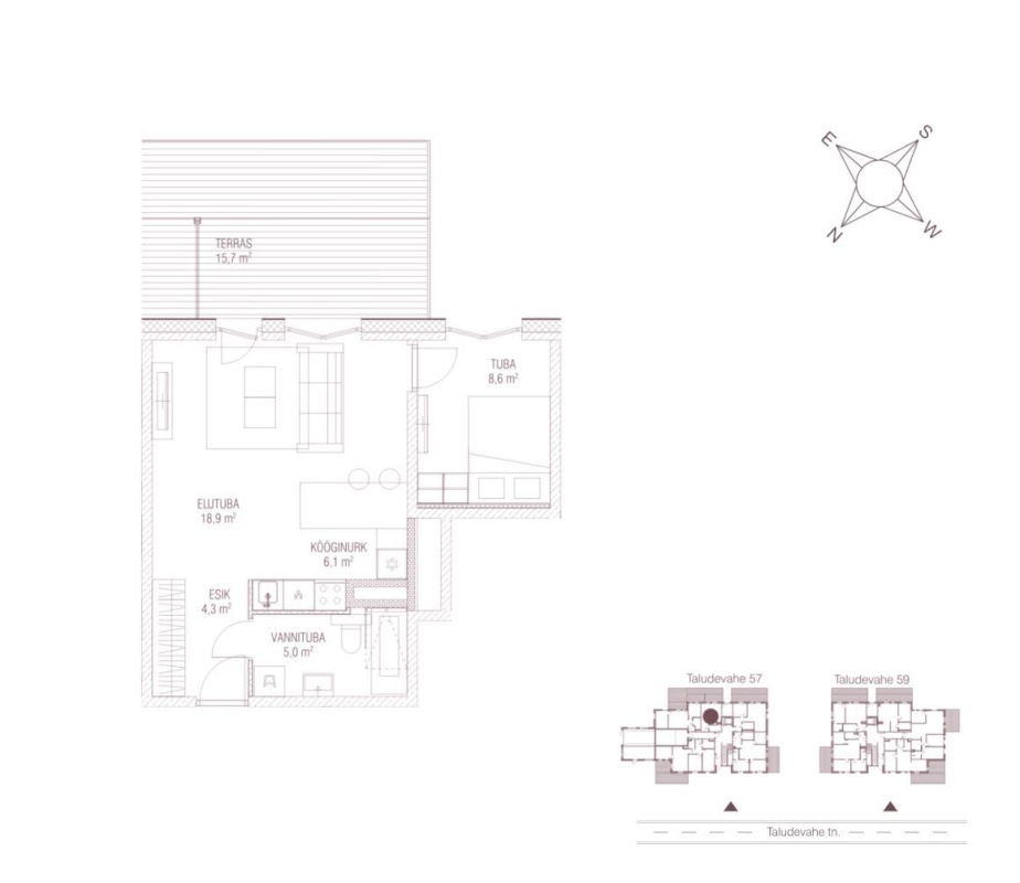Tallinn, Haabersti linnaosa, Tiskre, Taludevahe 57-3