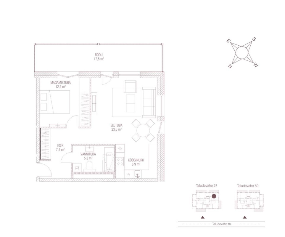 Tallinn, Haabersti linnaosa, Tiskre, Taludevahe 57-12