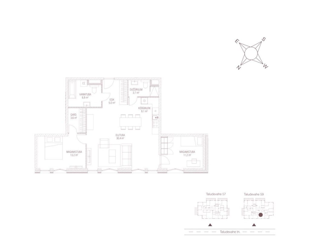 Tallinn, Haabersti linnaosa, Tiskre, Taludevahe 59-6