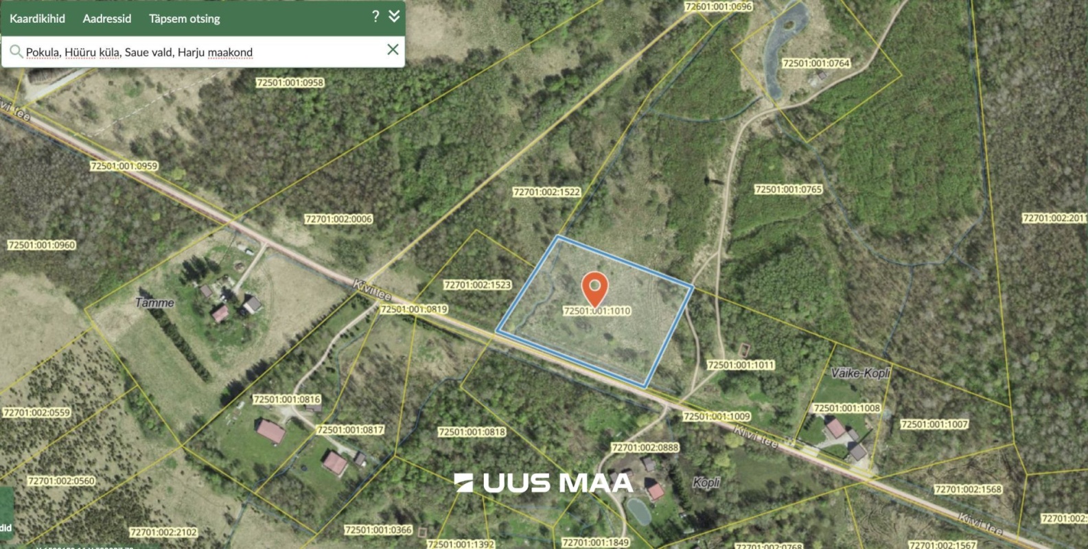 Saue vald, Hüüru küla, Pokula