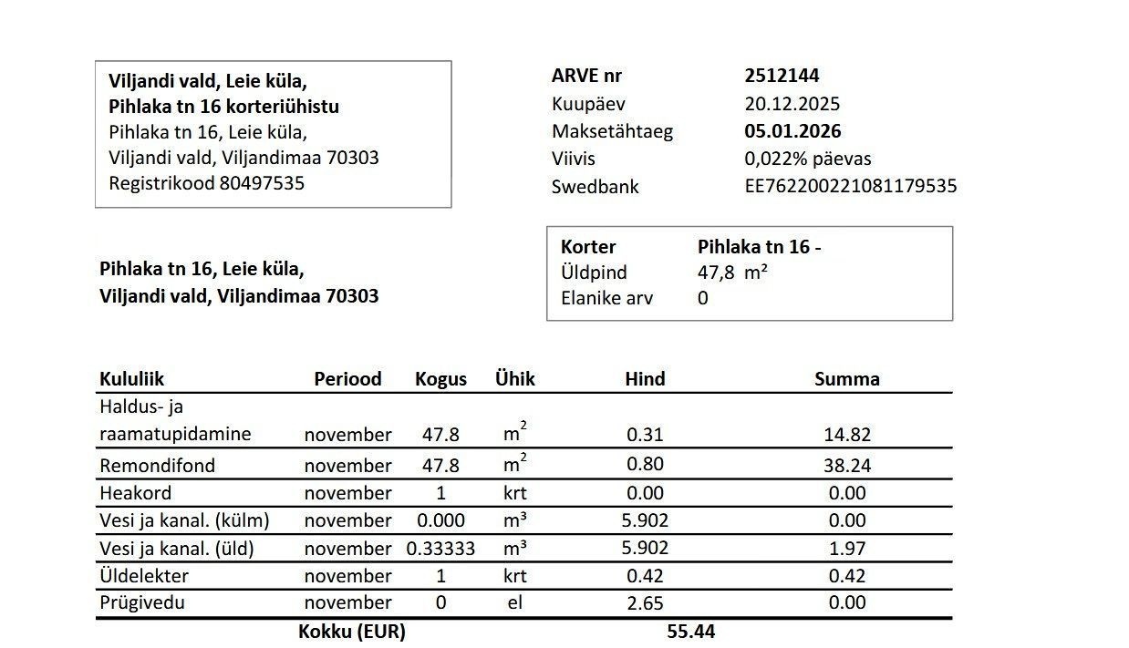 Viljandi vald, Leie küla, Pihlaka tn 16
