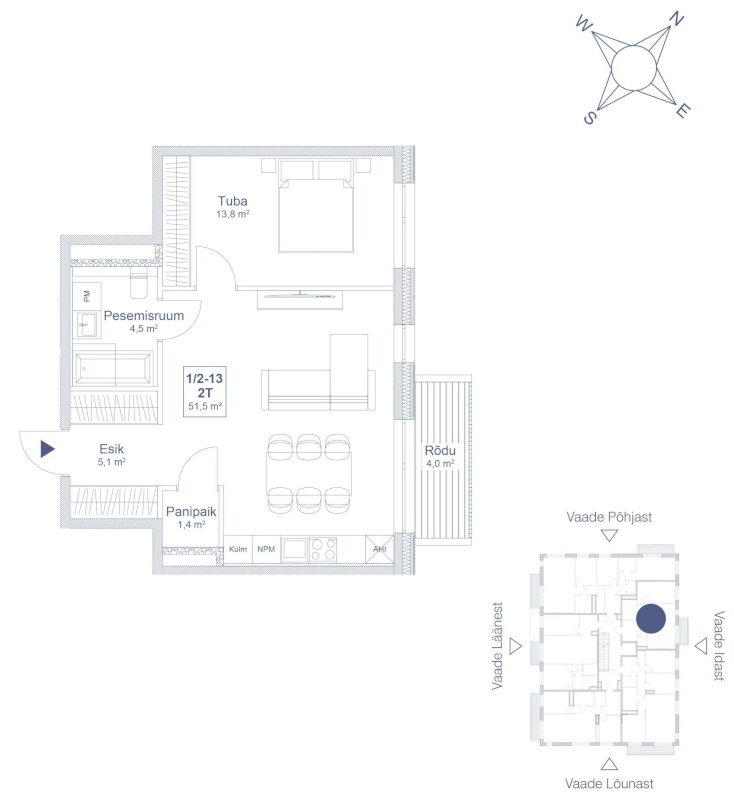 Saue vald, Saue linn, Keskuse 1/2-13
