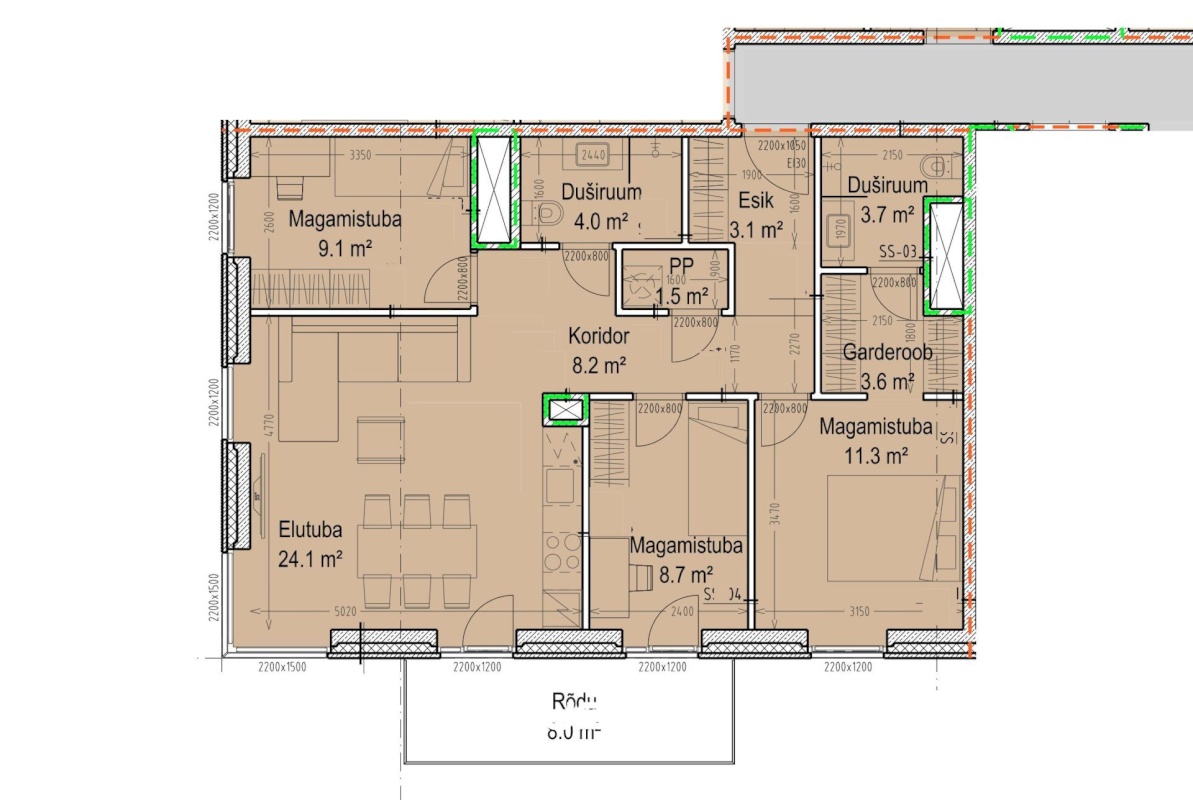 Tallinn, Haabersti linnaosa, Rocca al Mare, Päevalille 6