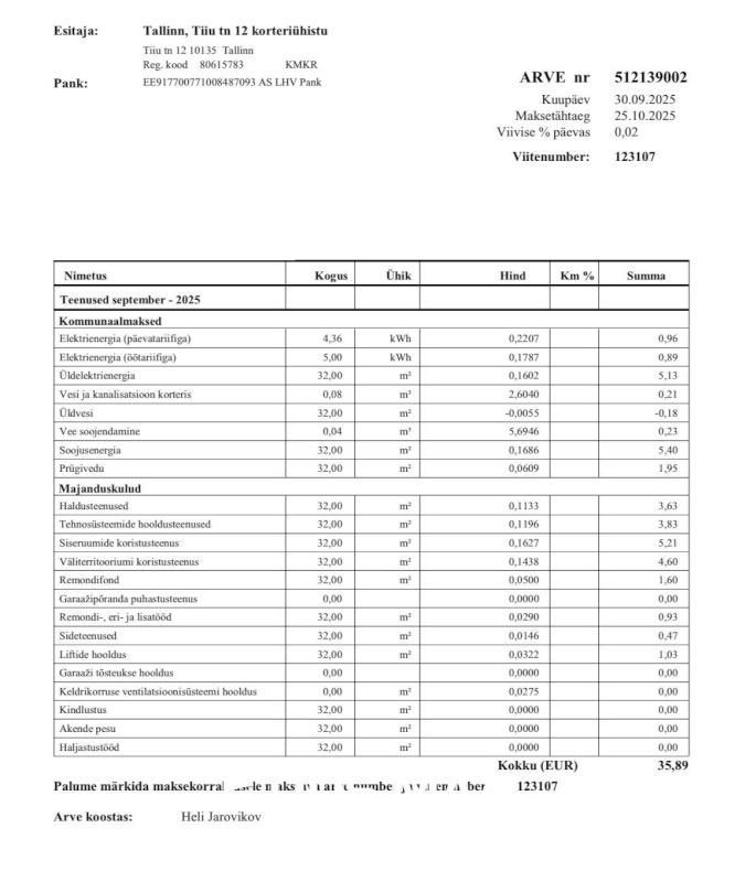 Tallinn, Kesklinna linnaosa, Veerenni, Tiiu 12/3