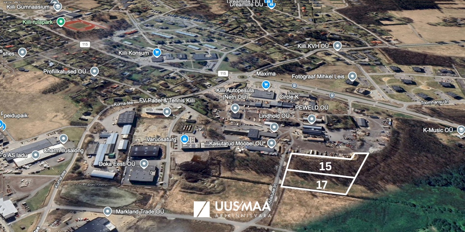 Kiili vald, Kiili alev, Tööstuse 17