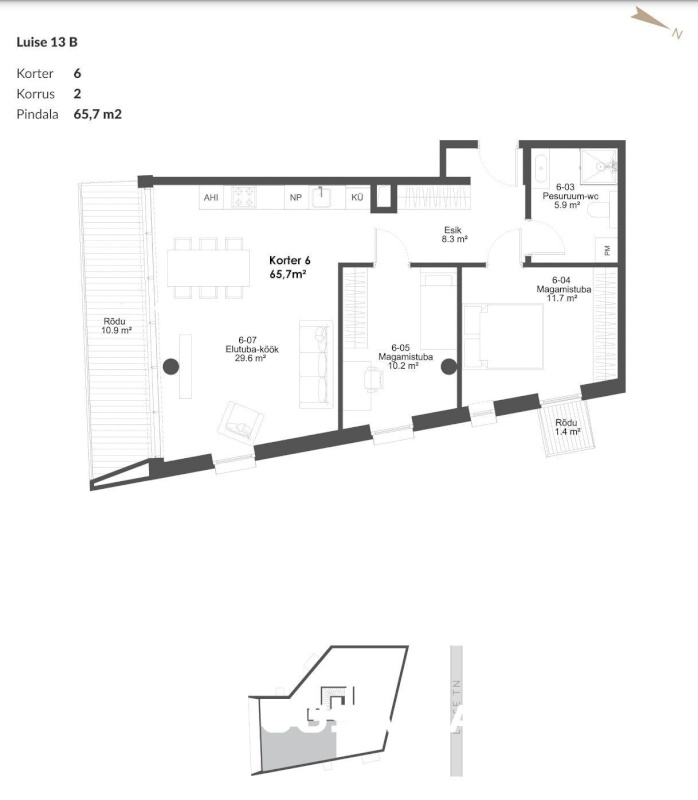 Tallinn, Kesklinna linnaosa, Kassisaba, Luise 13/2-6