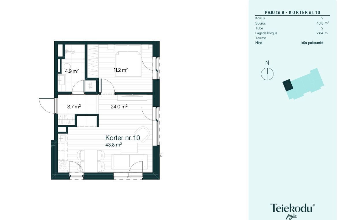 Raasiku vald, Raasiku alevik, Paju 9-10