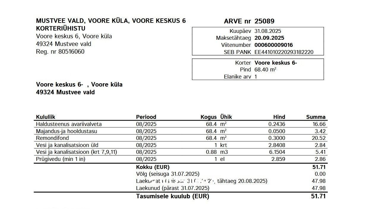 Mustvee vald, Voore küla, Voore keskus 6