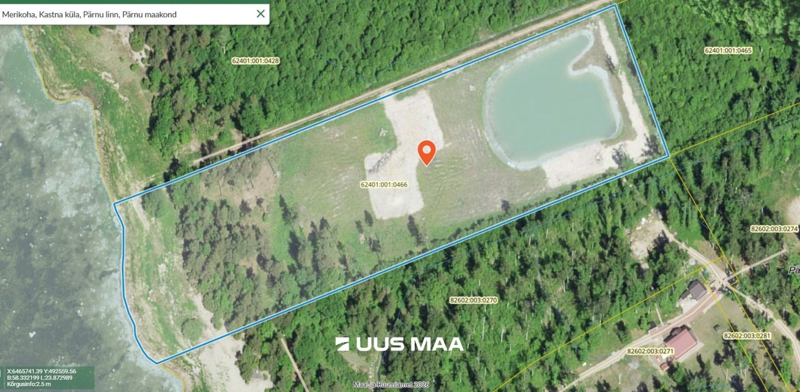 Pärnu linn, Kastna küla, Merikoha