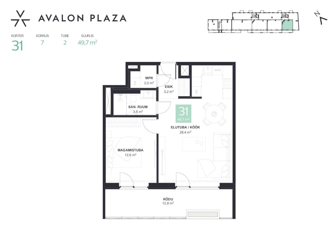 Tallinn, Kesklinna linnaosa, Tartu mnt 44-31