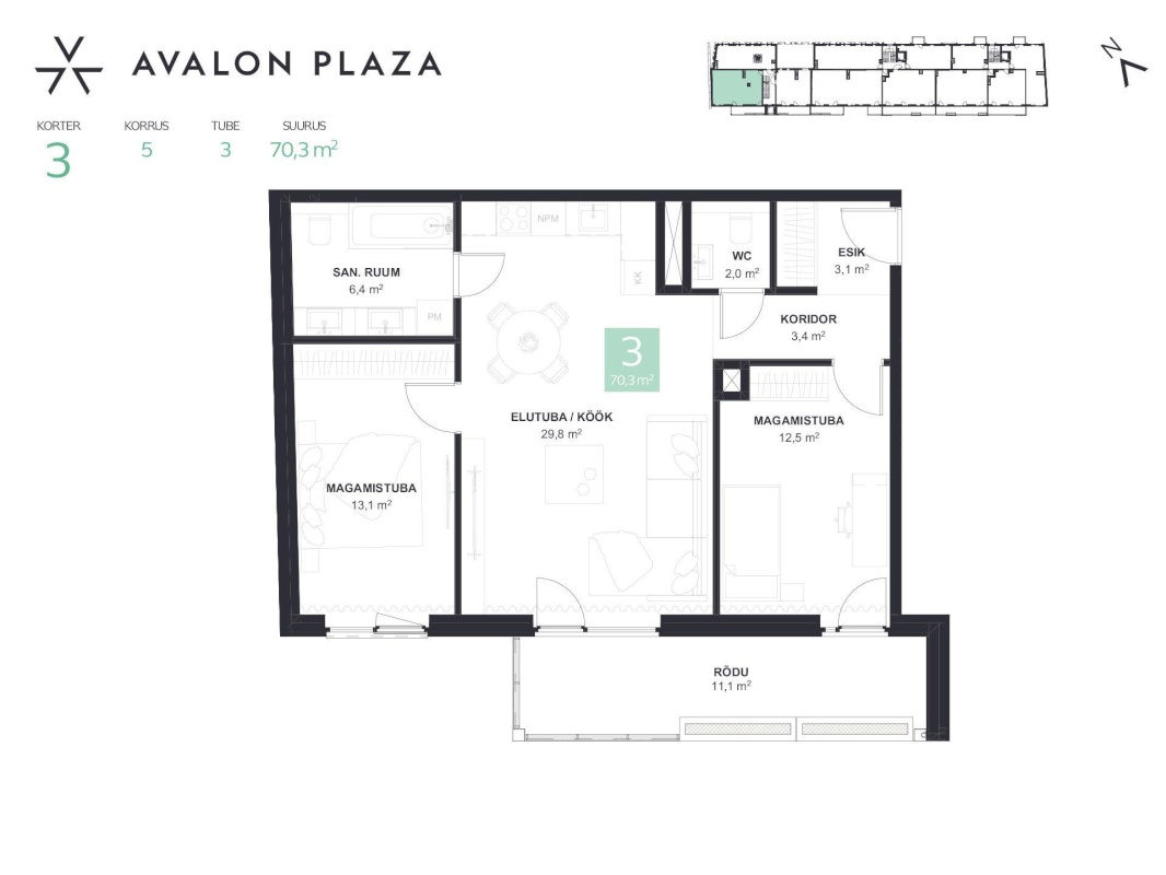 Tallinn, Kesklinna linnaosa, Tartu mnt 44-3