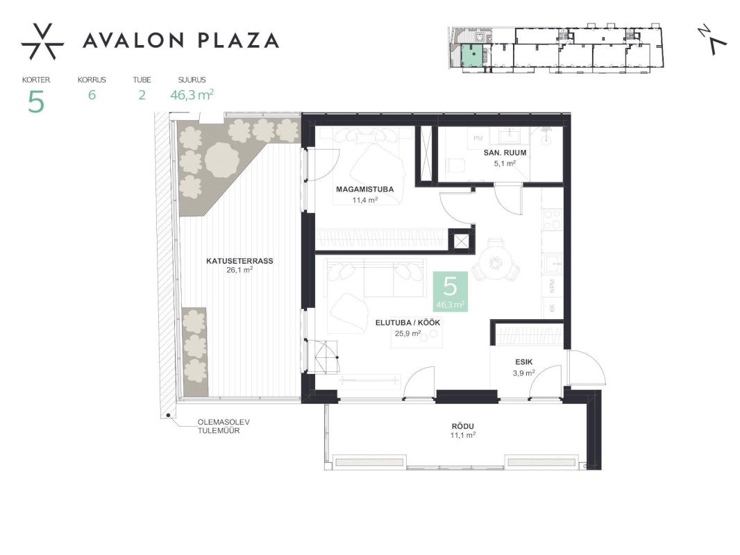 Tallinn, Kesklinna linnaosa, Tartu mnt 44-5