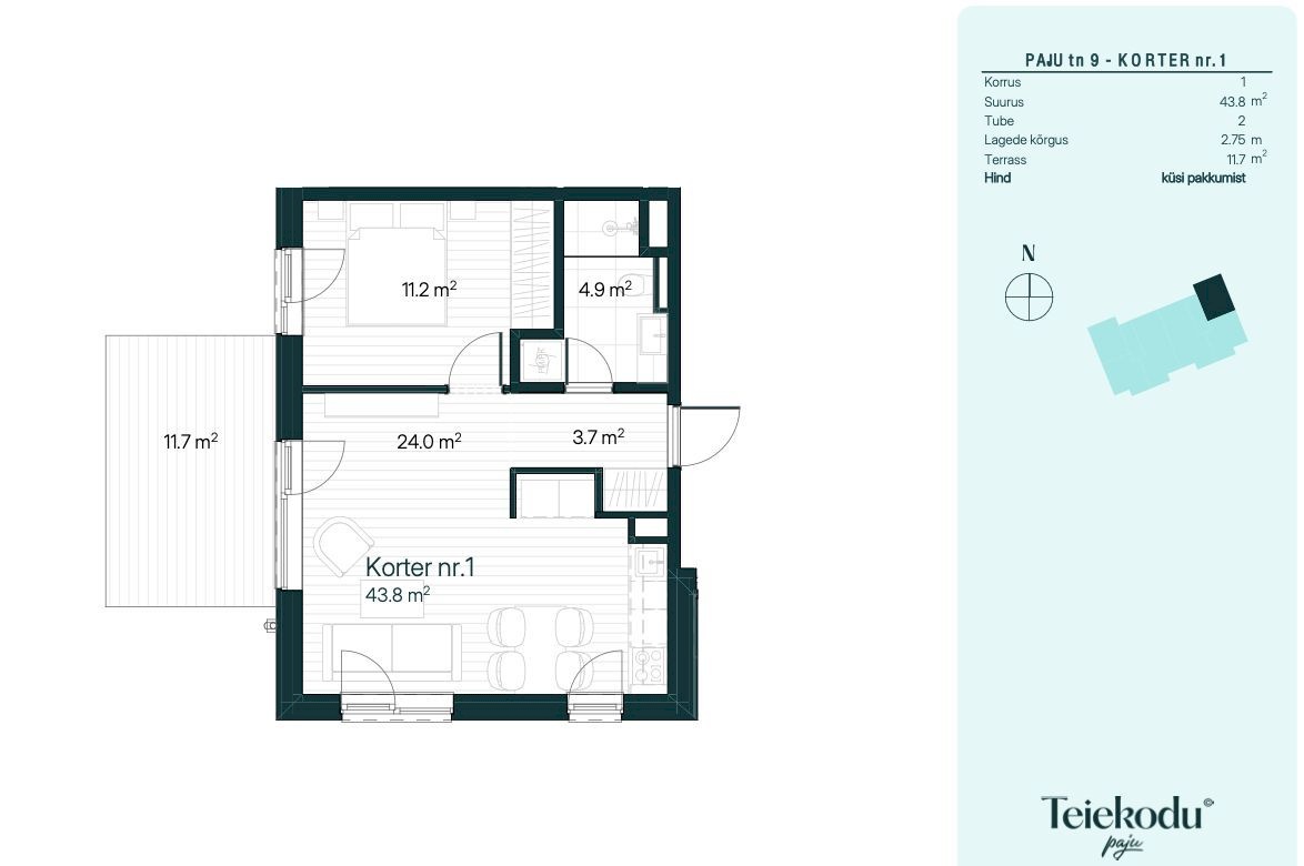 Raasiku vald, Raasiku alevik, Paju 9-1