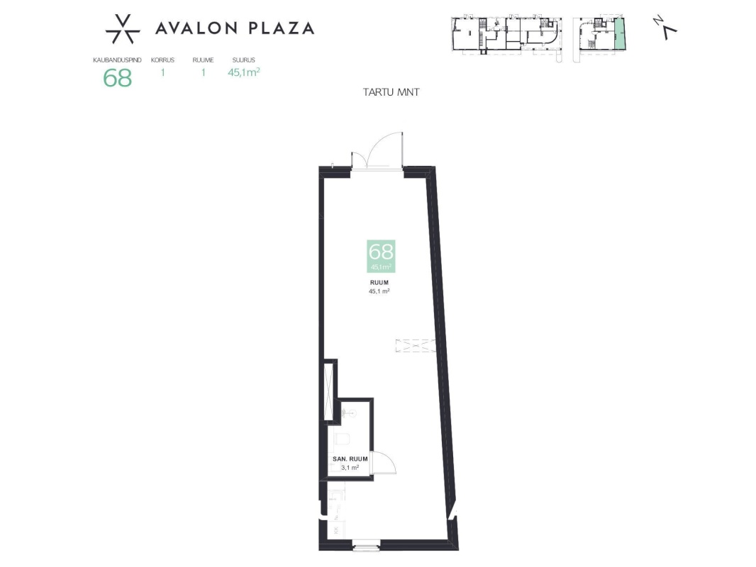 Tallinn, Kesklinna linnaosa, Tartu mnt 44-68