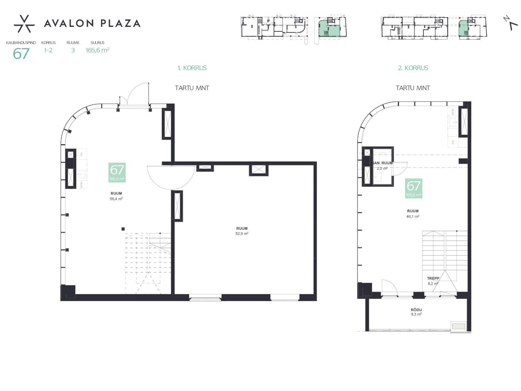 Tallinn, Kesklinna linnaosa, Tartu mnt 44-67