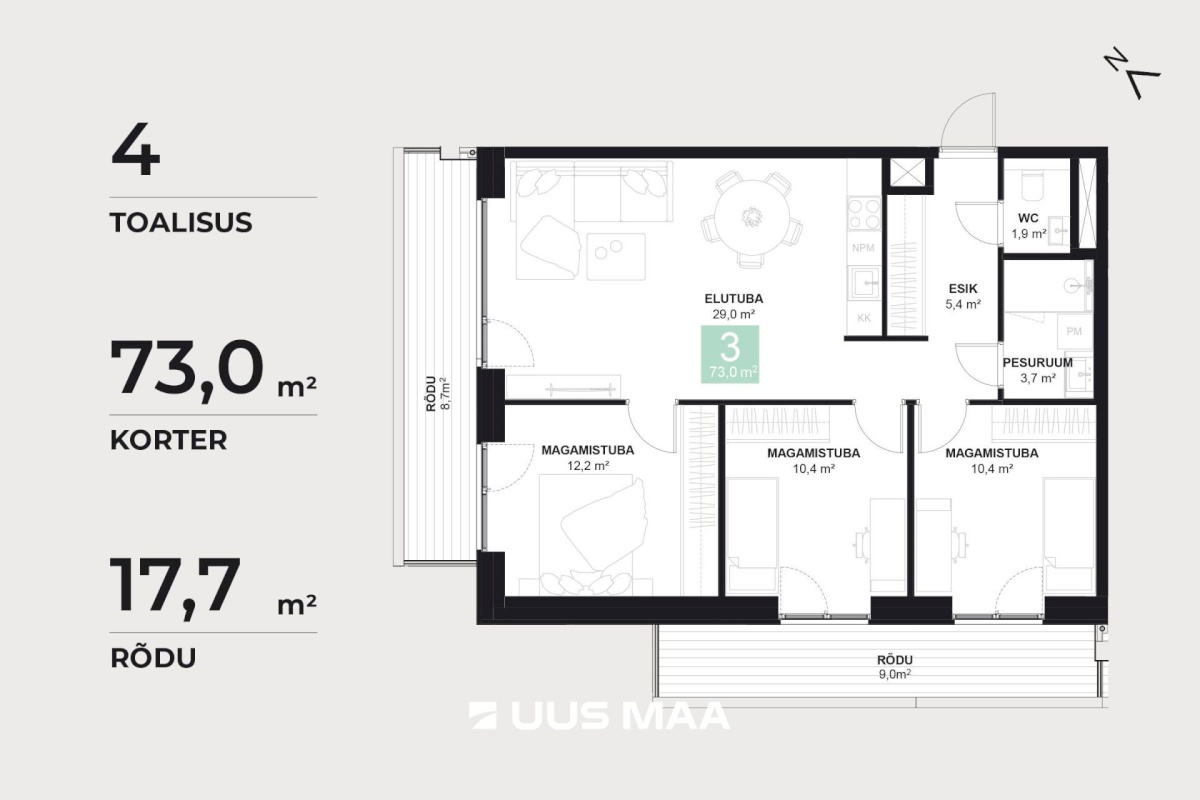 Pärnu linn, Pärnu linn, Mai, Papiniidu 50-3