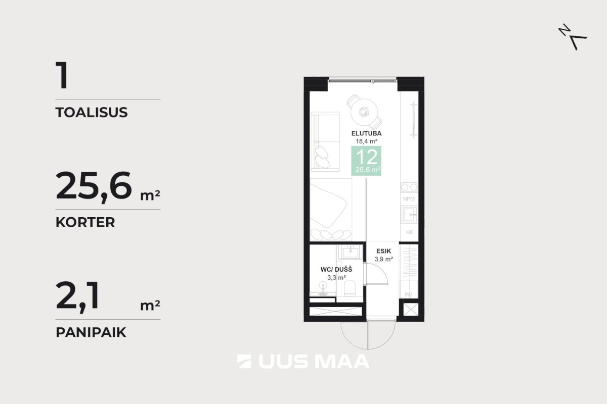 Pärnu linn, Pärnu linn, Mai, Papiniidu 50-12