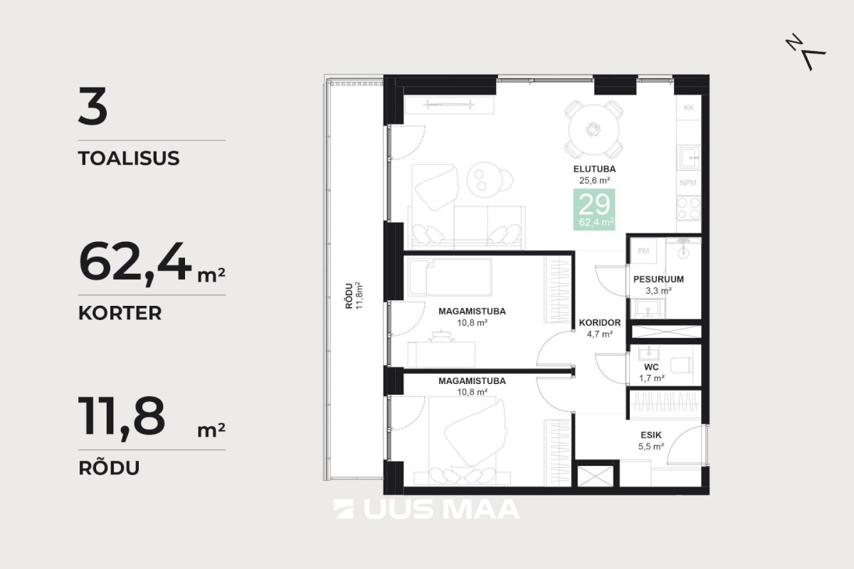 Pärnu linn, Pärnu linn, Mai, Papiniidu 50-29