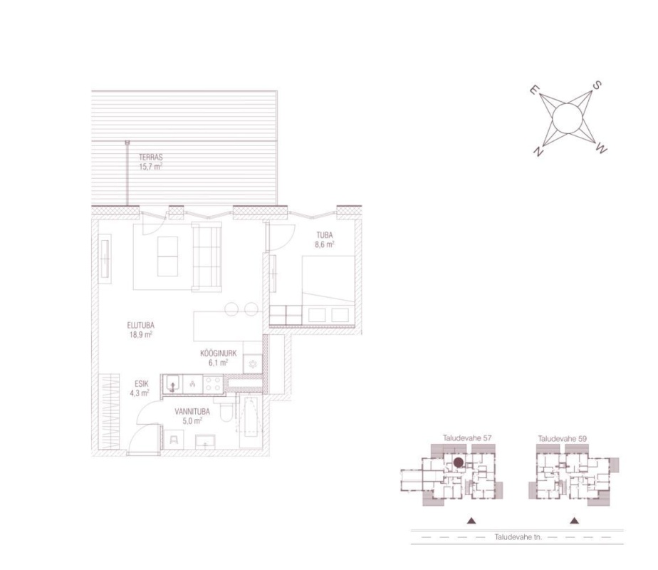 Tallinn, Haabersti linnaosa, Tiskre, Taludevahe 57-3