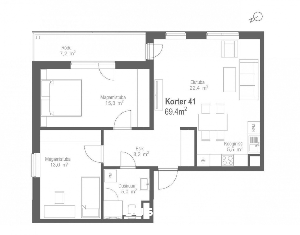 Tallinn, Kesklinna linnaosa, Kitseküla, Kiisa tn 12-41