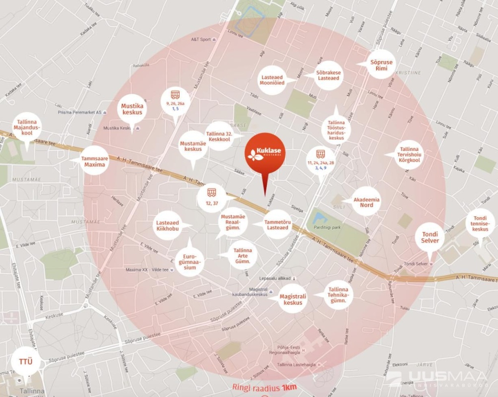 Tallinn, Mustamäe linnaosa, Sääse, Kuklase 18