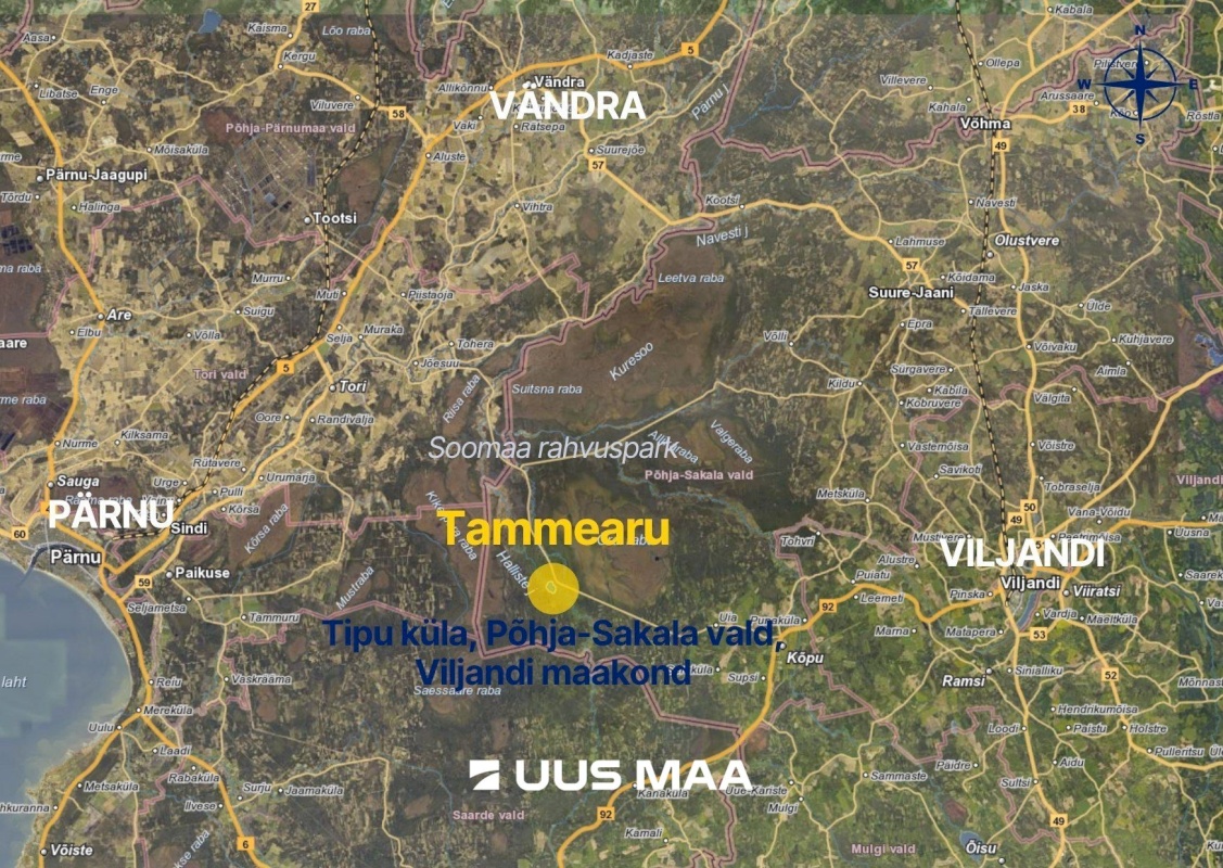 Põhja-Sakala vald, Tipu küla, Tammearu