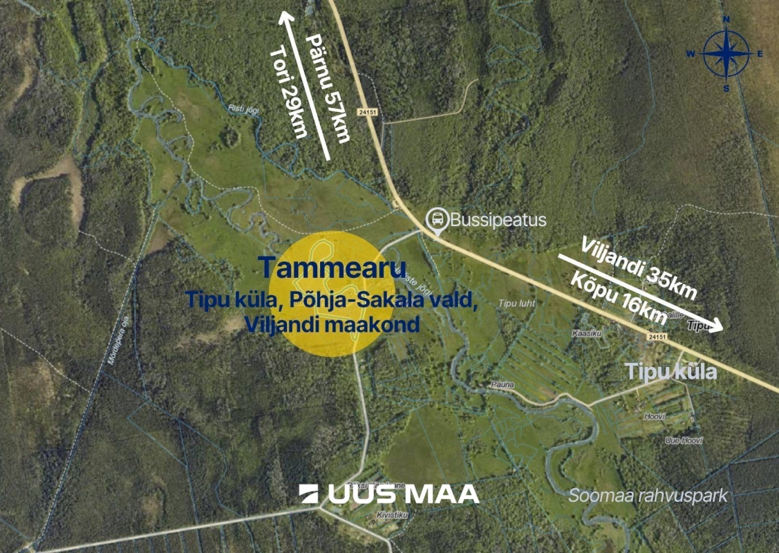 Põhja-Sakala vald, Tipu küla, Tammearu