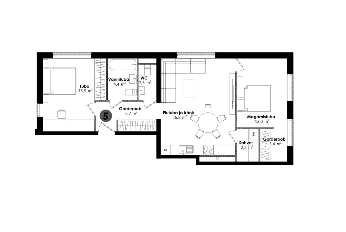 Tallinn, Kesklinna linnaosa, Sikupilli, Pallasti tn 6-5