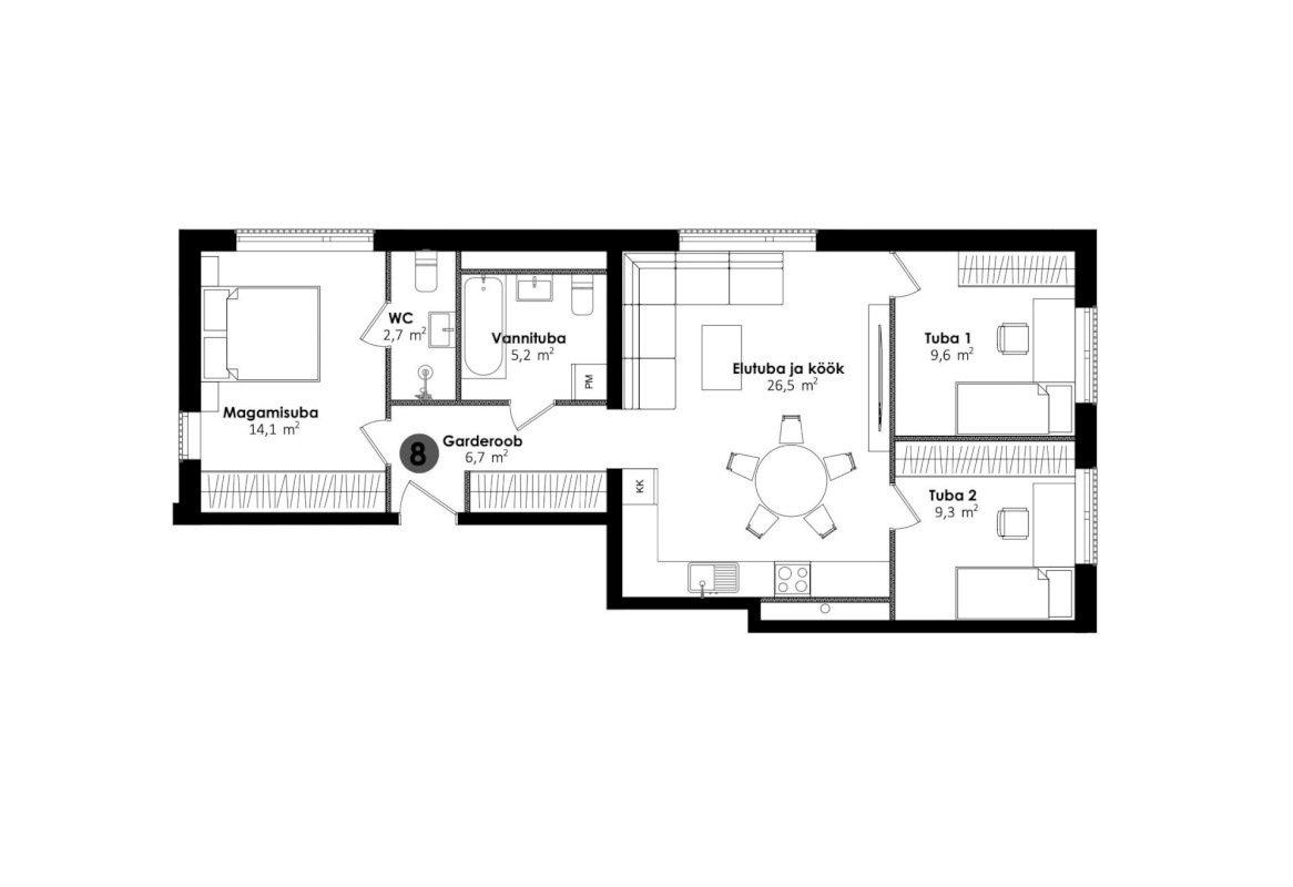 Tallinn, Kesklinna linnaosa, Sikupilli, Pallasti tn 6