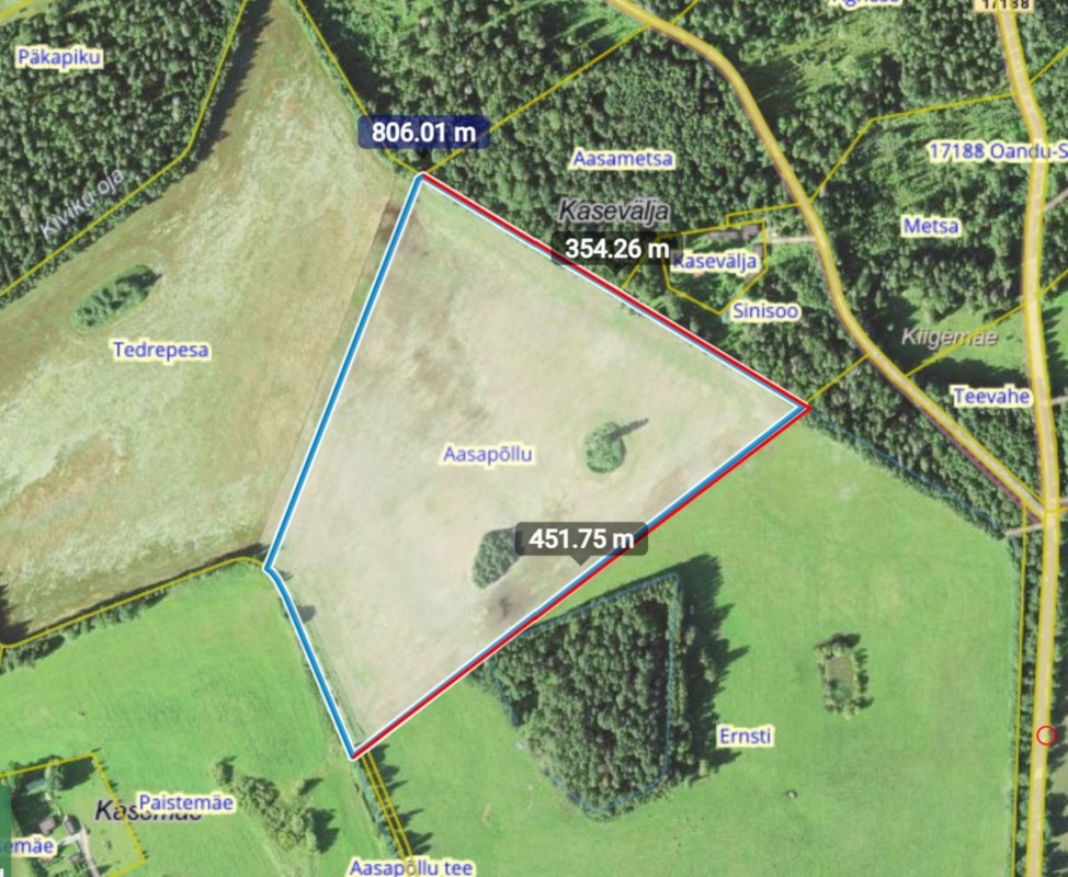 Haljala vald, Sagadi küla, Aasapõllu