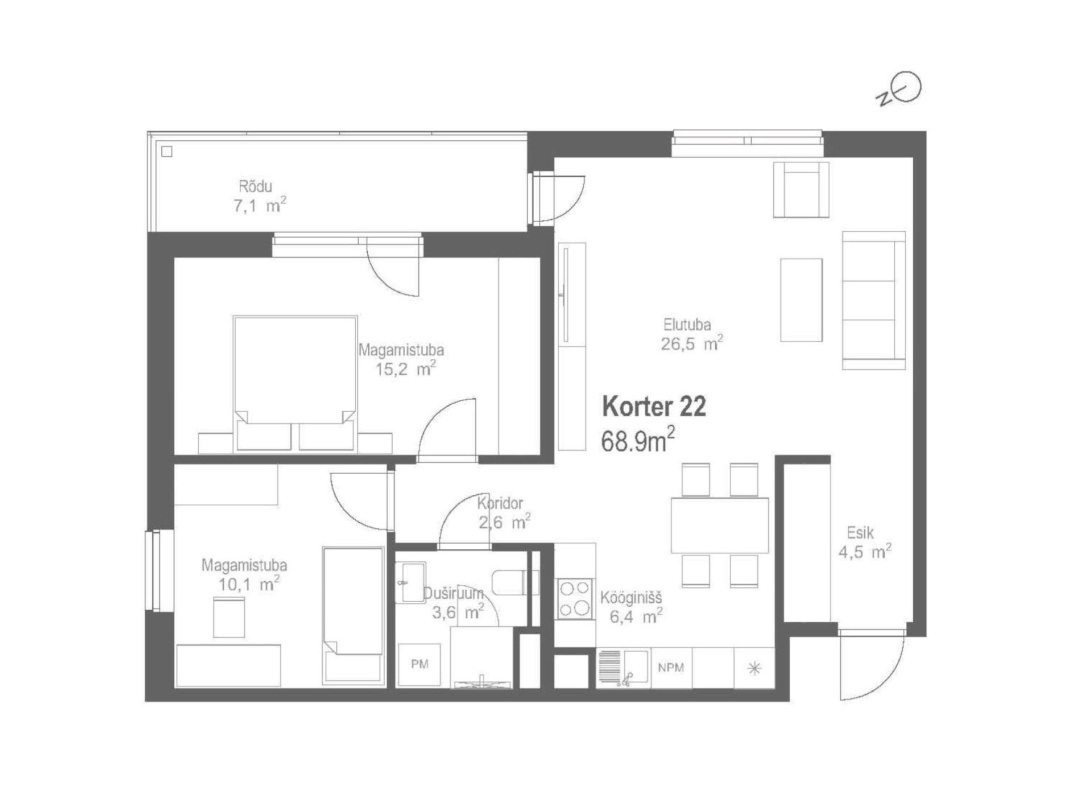 Tallinn, Kesklinna linnaosa, Kiisa tn 12-22