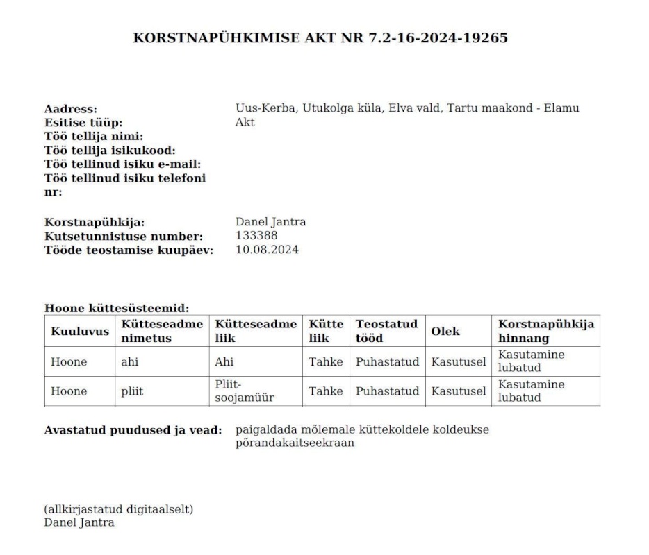 Elva vald, Utukolga küla, Uus-Kerba