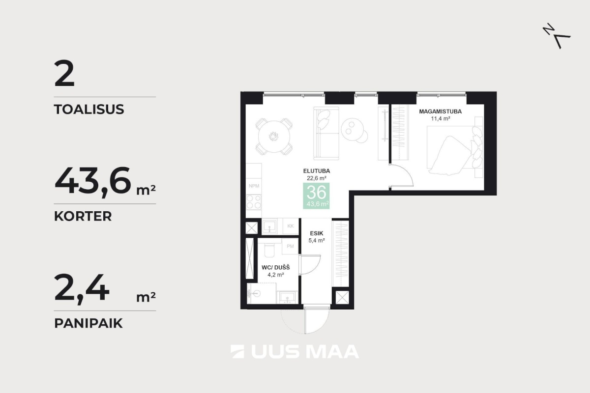Pärnu linn, Pärnu linn, Mai, Papiniidu 50-36