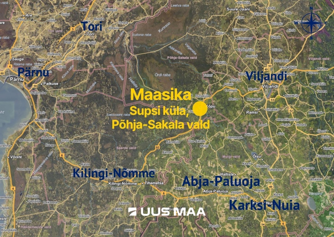 Põhja-Sakala vald, Supsi küla, Maasika