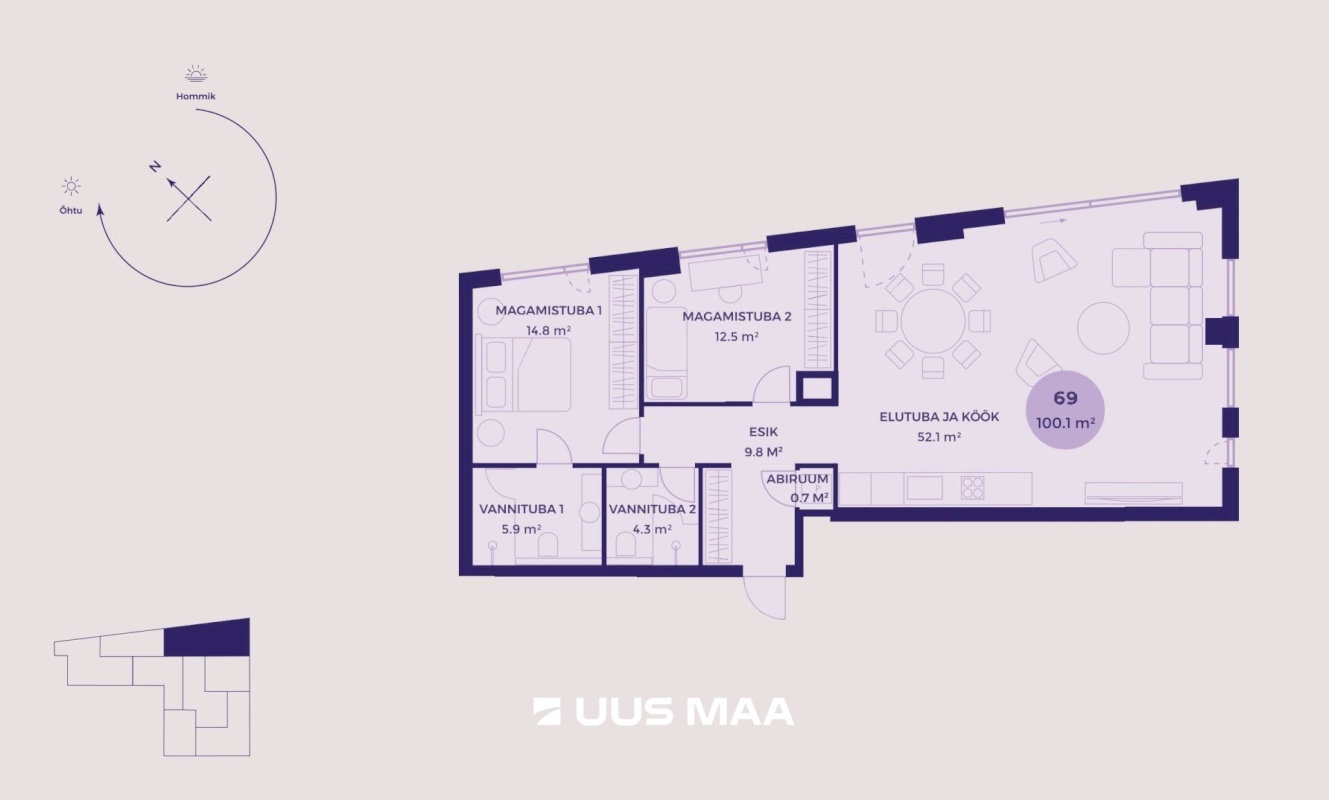 Tallinn, Kesklinna linnaosa, Tartu mnt 15-69