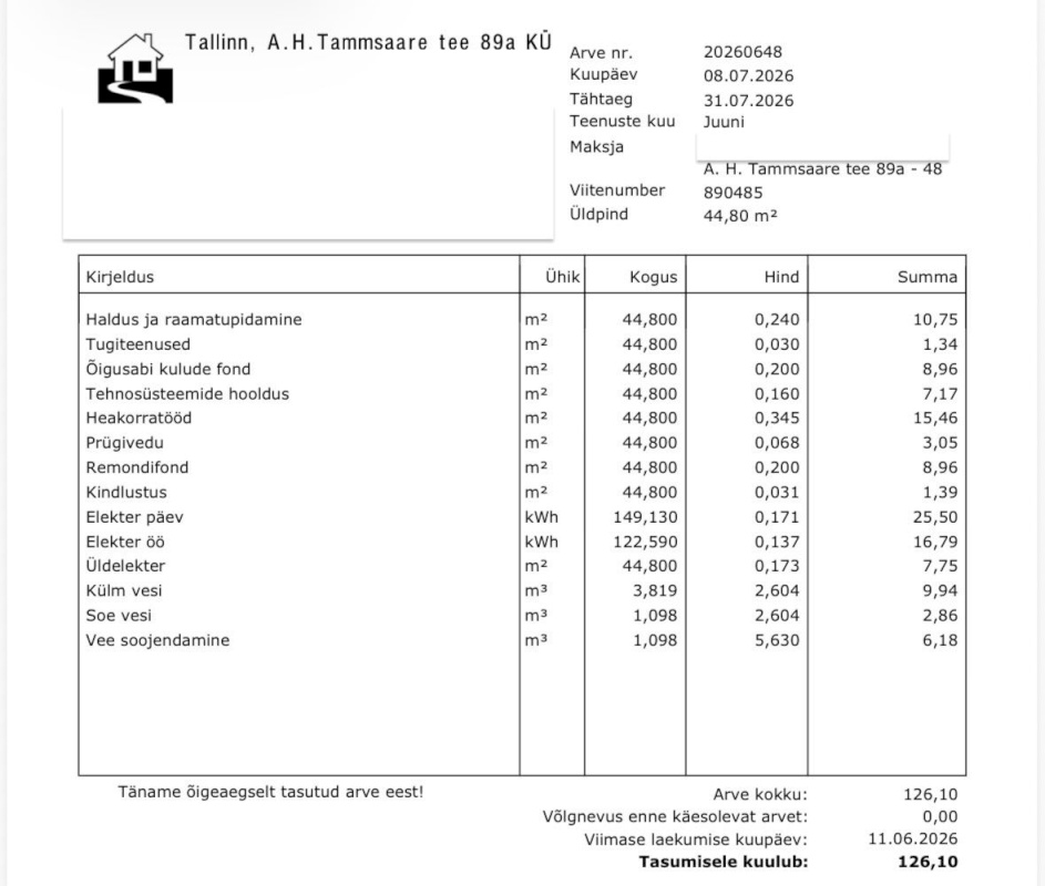 Tallinn, Mustamäe linnaosa, A. H. Tammsaare tee 89a