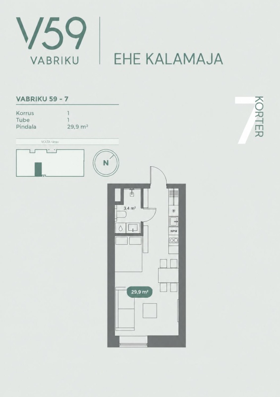 Tallinn, Põhja-Tallinna linnaosa, Kalamaja, Vabriku 59