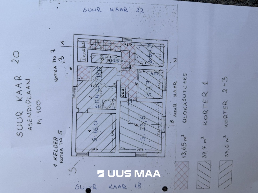 Tartu linn, Tartu linn, Tammelinn, Vana-Tammelinna, Suur kaar 20-1