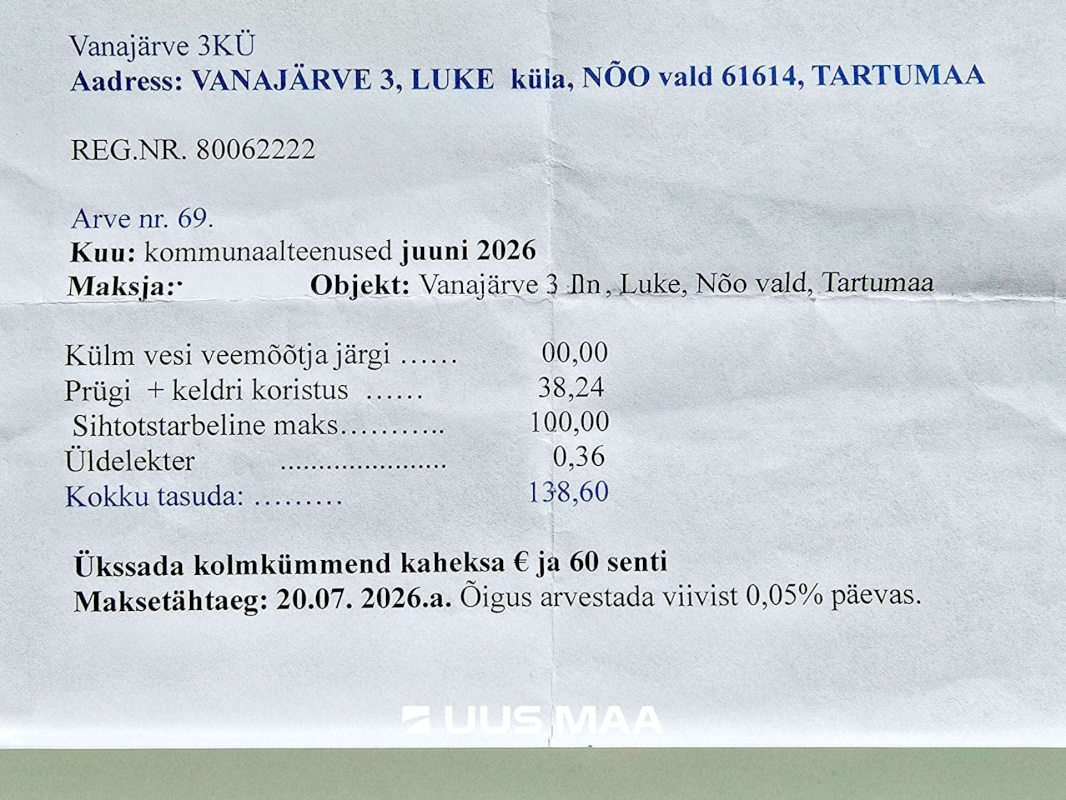 Nõo vald, Luke küla, Vanajärve tn 3